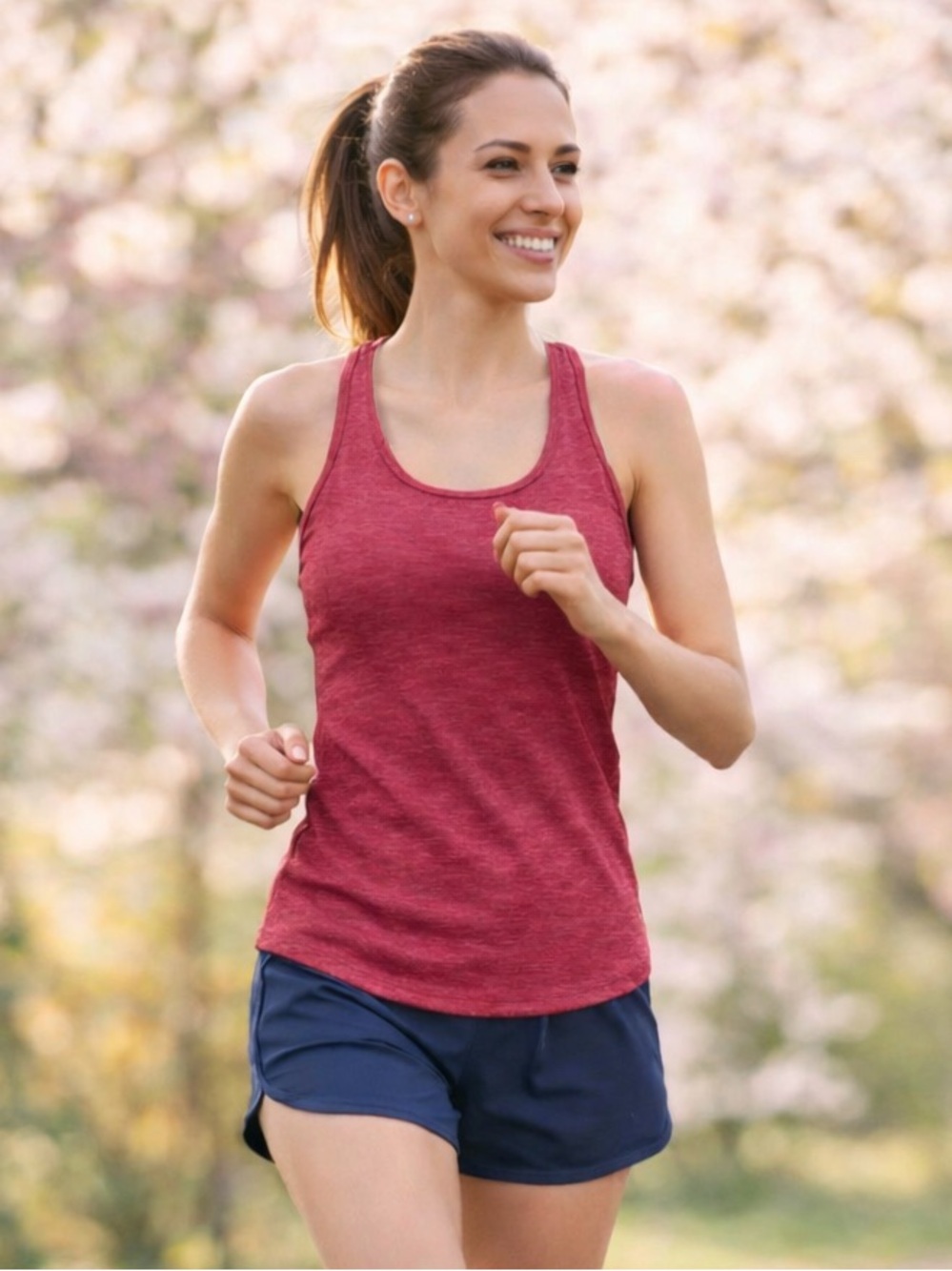 Lululemon Tank Top Womens Size 4 Racerback Heather Pink Scoop Neck 105 Singlet